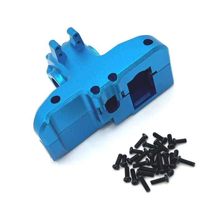 Red - Upgrated Metal Spare Parts Rear Gearbox Gear Cover Kit Accessories for 1/14 MJX 14209 14210 RC
