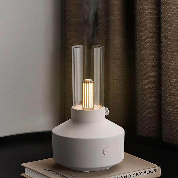 White - Vintage USB Aromatherapy Humidifier Fashion Lamp Aromatherapy Machine Small Household Applia