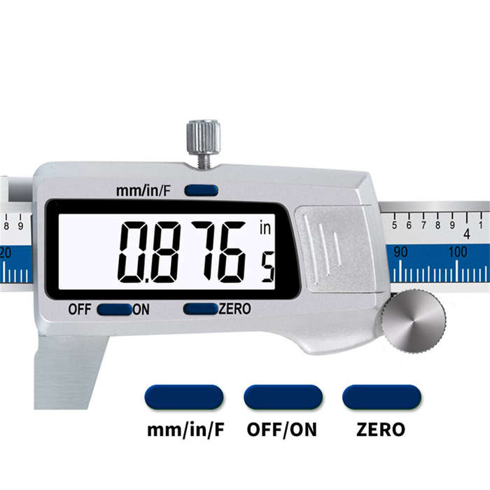 ET52 Stainless Steel Caliper Measuring Tool Digital Precision Caliper with Magnetic Stripe Sticker T