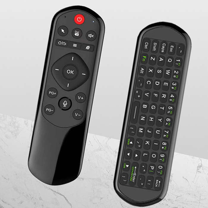 Black - X6 2.4G/bluetooth Remote Control Six-axis Gyro Air Mouse Support IR Learning Function Wirele
