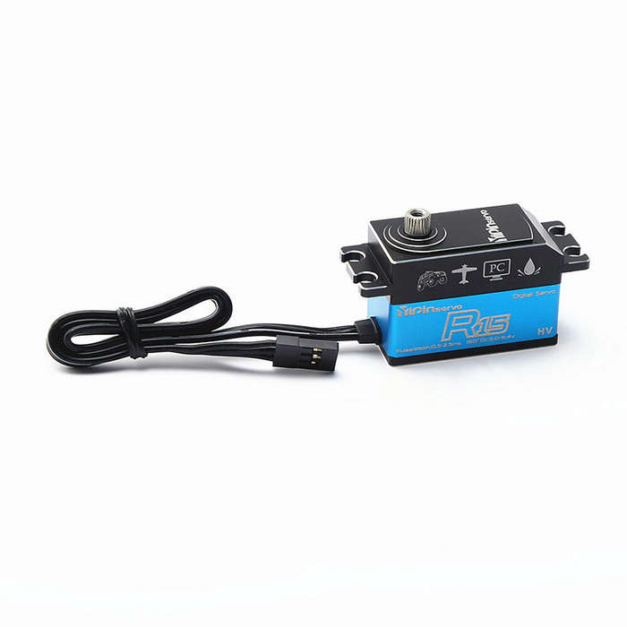 180 - YIPINSERVO 15KG Digital Servo Metal Gear Servo Waterproof for 1/8 1/10 Scale RC Cars Robot Man