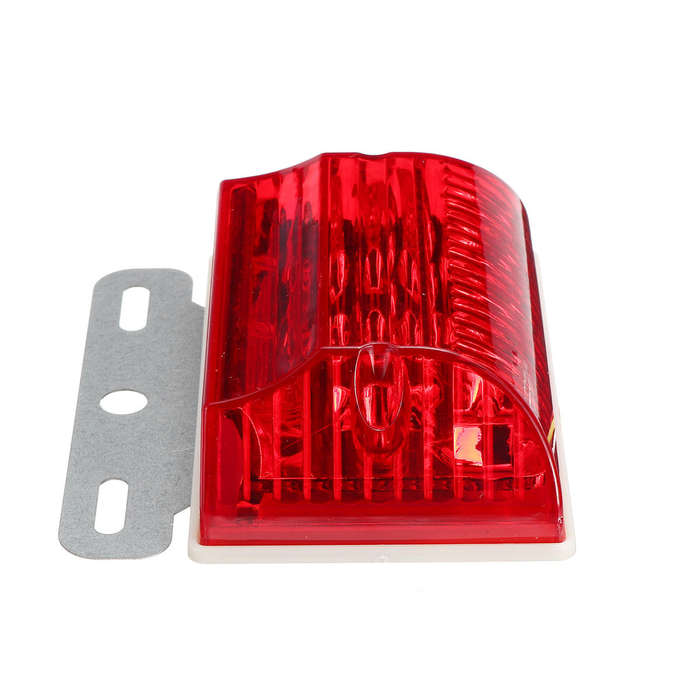 White - LED Side Marker Lights Indicator Lamps 24V 6500K White 2PCS for Truck Van Pickup Trailer