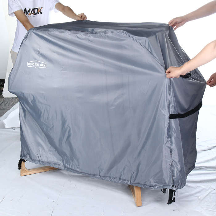 Black - Waterproof Anti-UV BBQ Grill Cover Tear-resistant Non-fading Grill Cover