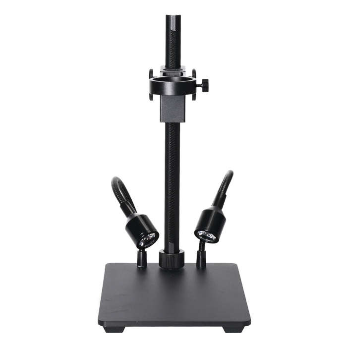 HAYEAR Aluminum Digital Microscope Stand Industrial Camera Monocular Lens Lift Repair Workbench Blac