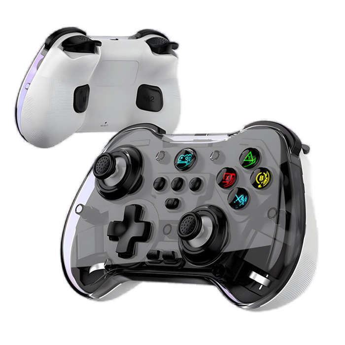 Black - Z01X bluetooth Gaming Controller Wireless Six-axis Gamepad with Hall Effect Joystick Trigger