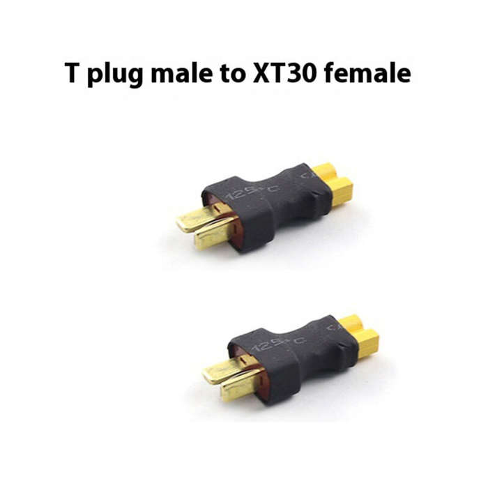 XT60 Female to T Plug Male - 2pcs RC XT60 Male To Deans Plug Female T Connector Adapter for Remote C