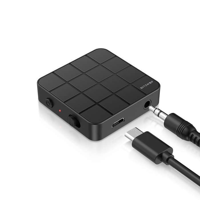 BlitzWolf BW-BL2 2 In 1 bluetooth V5.0 Audio Transmitter Receiver Adapter Wireless 3.5mm Aux Audio A