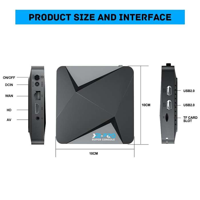 Superconsole X2PRO 4K High Definition 2.4G/5G Dual WiFi Built-in 70,000+ Games Video Game Console Th