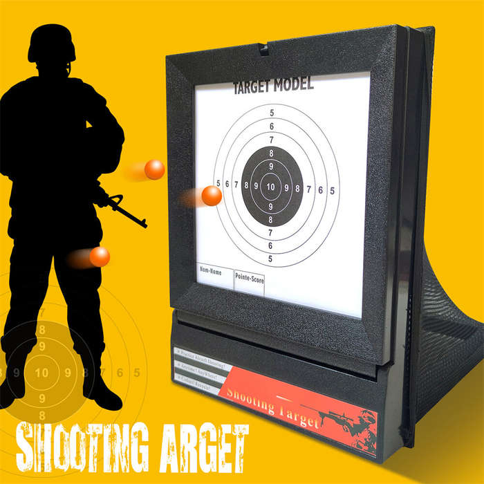 Black - Shooting Target Box Net Cloth CSGO Recycling Adult Practice Paper Targets Sling Collection P
