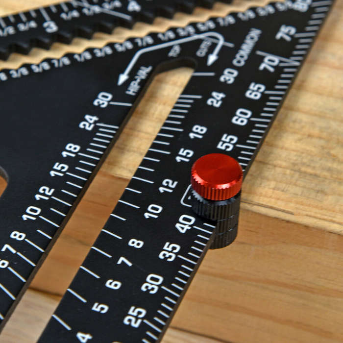 Red - Ruler Positioning Block Stair Gauge for Framing Square Carpenter Tool Clamp Framing Square Sto