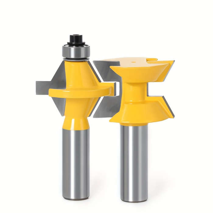 8mm Shank - LAVIE 120 Degree Lock Miter Router Bit 1/2 Inch 8mm 12mm Shank Tungsten Carbide Blades f