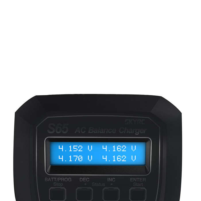 SKYRC S65 65W 6A AC Balance Charger Discharger for 2-4S Lipo Battery