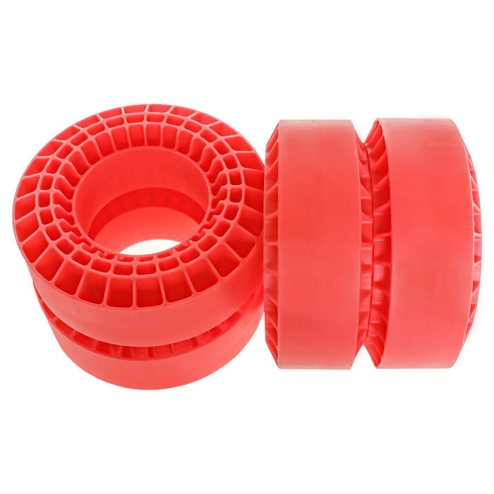Red - 4PCS 1/10 Simulation Crawler Wheel Tire Lining for SCX10 TRX4 RC Cars Vehicles Models Spare Pa