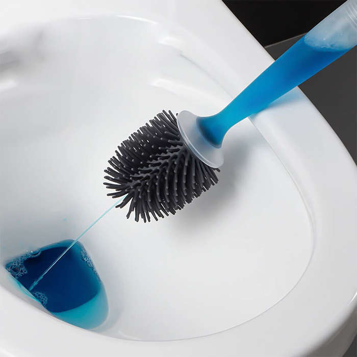 Type A - Silicone Plus Liquid Toilet Brush No Dead Corner Toilet Cleaning Brush Water Spray Soft Bru