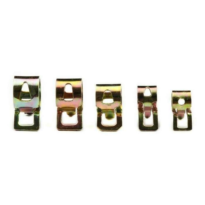 75PCS Assortment Spring Clip Hose Clamp Fastener Fuel Line Hose Water Pipe Air Tube Car Plumbing Fas