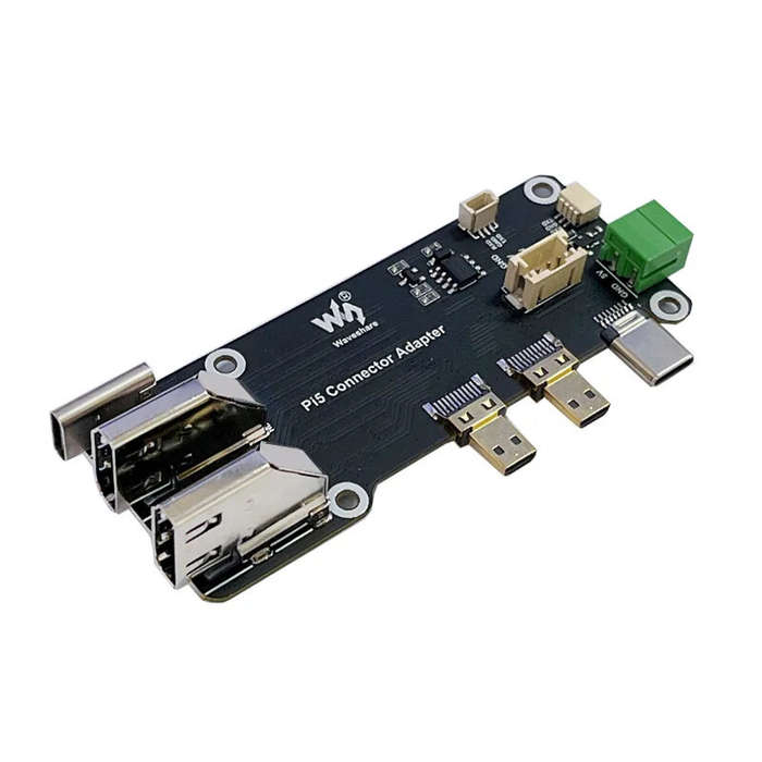Raspberry Pi 5/4B Micro HD to HD Multifunctional Adapter Board All Ports To Pi's USB SideEasy Adapte