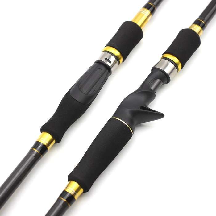 2.1 - Ultra-light Carbon Spinning Lure Casting Rod Lure Telescopic Portable Fishing Rod for Baitcast
