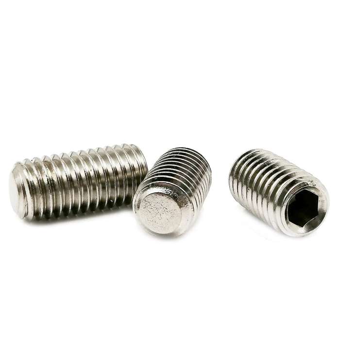 500pcs Stainless Steel - 500pcs DIN913 Hex Hexagon Socket Allen Flat Point Set Screw Grub Bolt M2.5