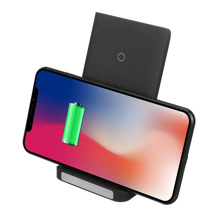 White - 20W Qi Wireless Charger Fast Charging Phone Holder Stand For Qi-enabled Smart Phone For iPho