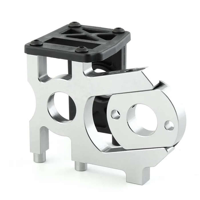 Black Silver - Upgraded 1/8 RC Car Motor Seat Mount for KYOSHO MP10 HSP FS Racing R70 RC Cars Vehicl