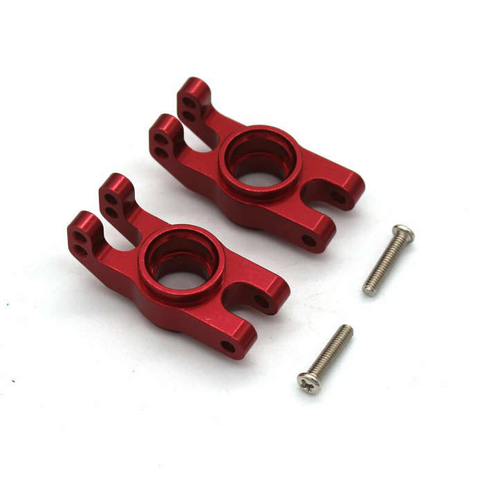 Red - MJX 16207 16208 16209 16210 H16 1/16 Rc Car Metal Upgrade Parts Rear Wheel Seat