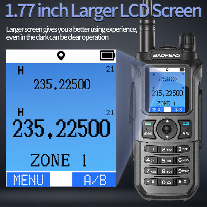 Green - Baofeng UV-21 Pro Two-Way Radio Handheld Walkie Talkie GPS Positioning 5KM Range 999 Channel