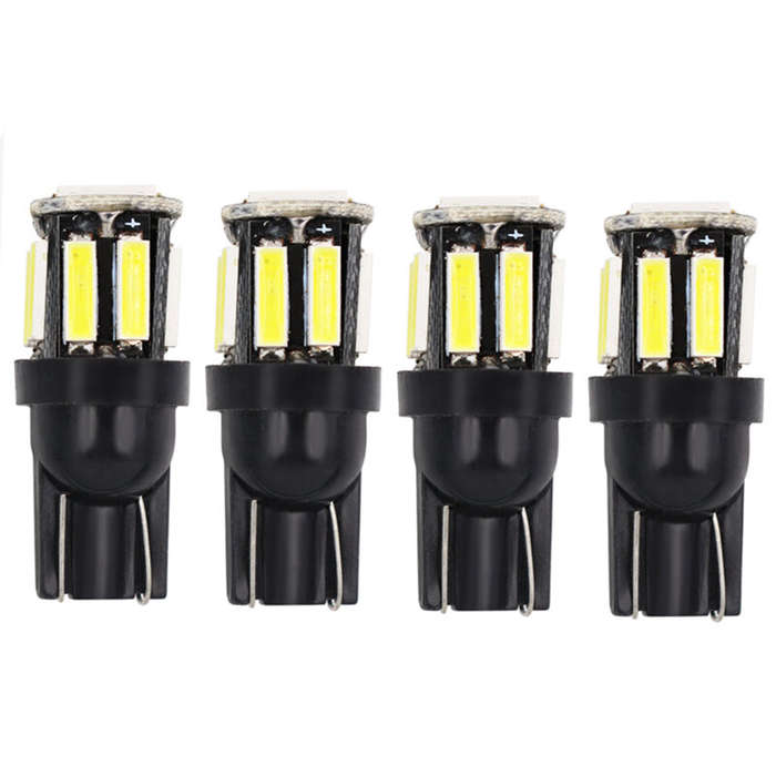Pink - 4 Pack 10-7020 SMD Car Clearance Bulbs T10 LED 194 168 Wedge Replacement Reverse Dashboard Li