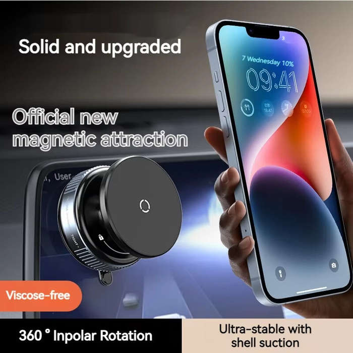 White K007 - K009 Vacuum Magnetic Car Phone Holder Strong N52 Magnets 18N Force Mechanical Suction C
