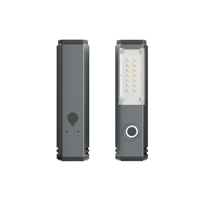Black - Portable Ultra-Bright Outdoor LED Flashlight with Built-in Lithium Battery USB Rechargeable