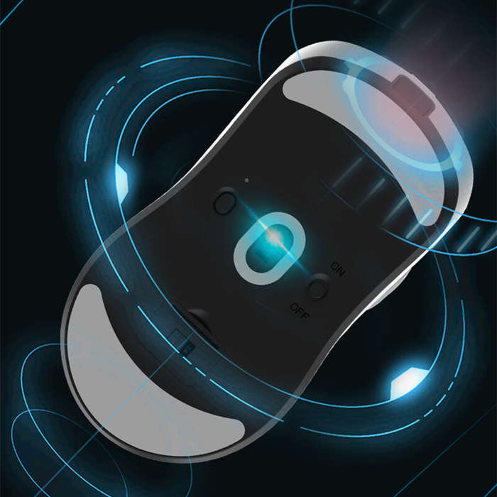 White - VGN Dragonfly F1 MOBA Gaming Mouse Dual Mode PAW3395 Sensor Nordic Chip 26000DPI 130H Playba
