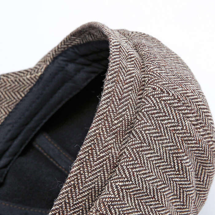 Dark Grey - Collrown Classic Vintage Octagonal Cap Men Hat Newsboy Cap Women Casual Beret Hat Flat P