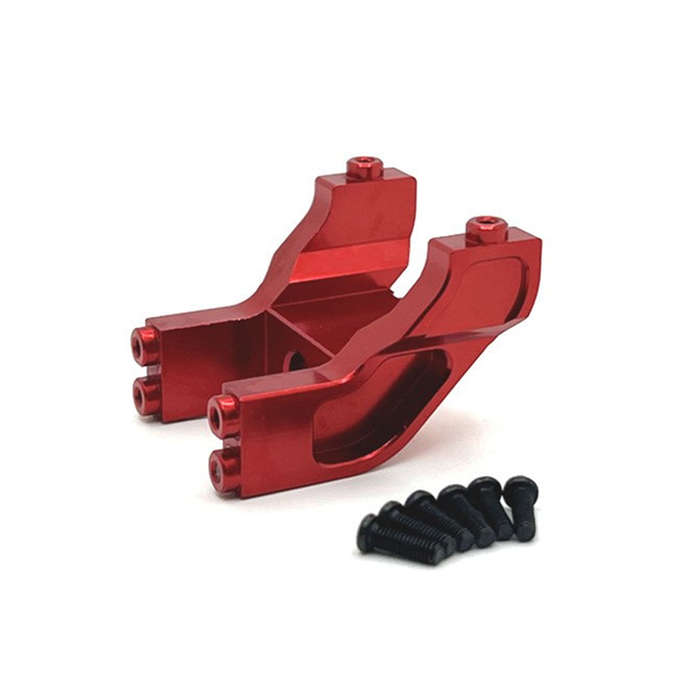 Red - Upgraded Metal Spare Parts Tail Wing Mounting Kit Accessories for 1/14 MJX 14209 14210 RC Car