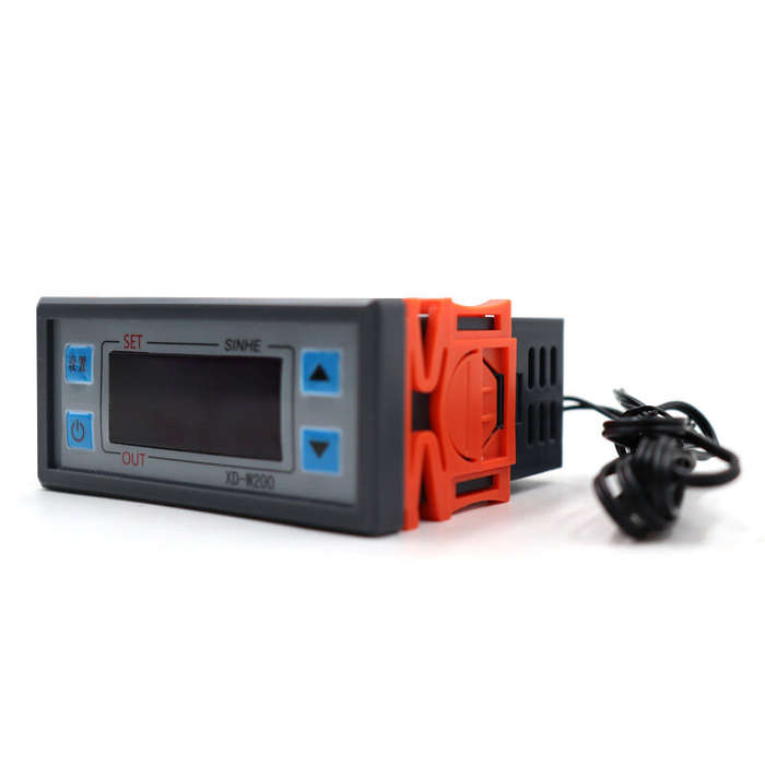 Black - XD-W200 Embedded Digital Thermostat Temperature Controller Cabinet Freezer Refrigeration Hea