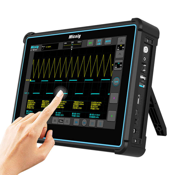 Micsig TO2002 Tablet Oscilloscope 200MHz Bandwidth 1GSa/s Sampling Rate 10.1 Inch Touchscreen High-R