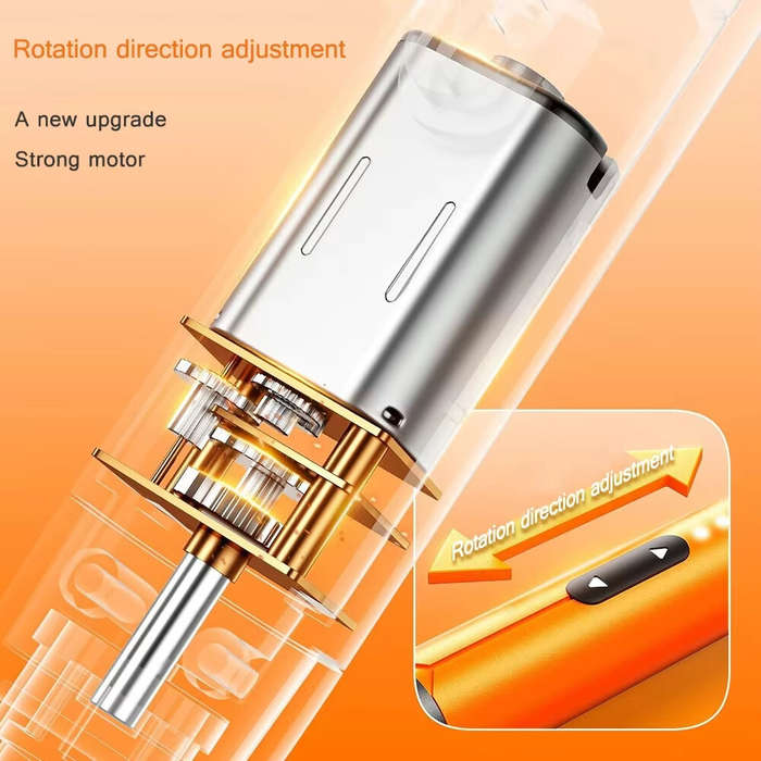 Grey - Rechargeable Cordless Electric Screwdriver Set CRV Precision Tool Kit 600mAh Li Battery Wirel