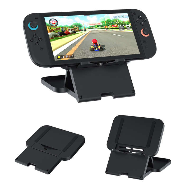 Black - JYS JYS-NS103 Switch2 Foldable Desktop Stand Adjustable Multi-Angle Gaming Phone Tablet Hold