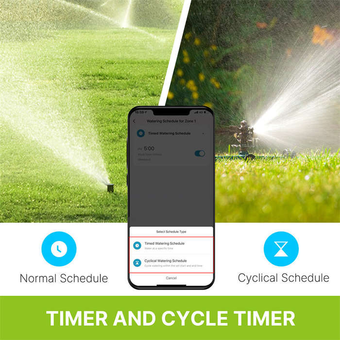 MoesHouse Tuya Smart bluetooth Dual Watering Timer IP55 Automatically Schedules Automatic Drip Irrig