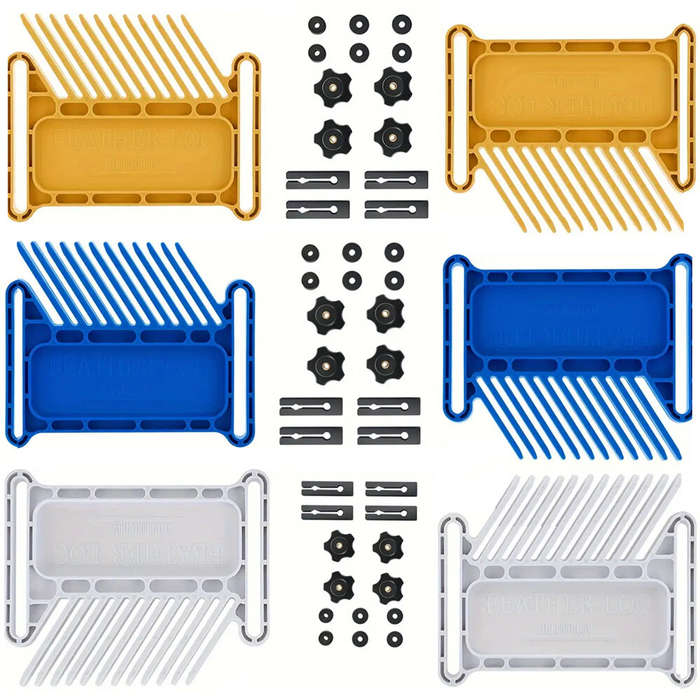 White - 2PCS Universal Featherboards With Miter Slots Reduce Kickback Woodworking Tools for Tables S