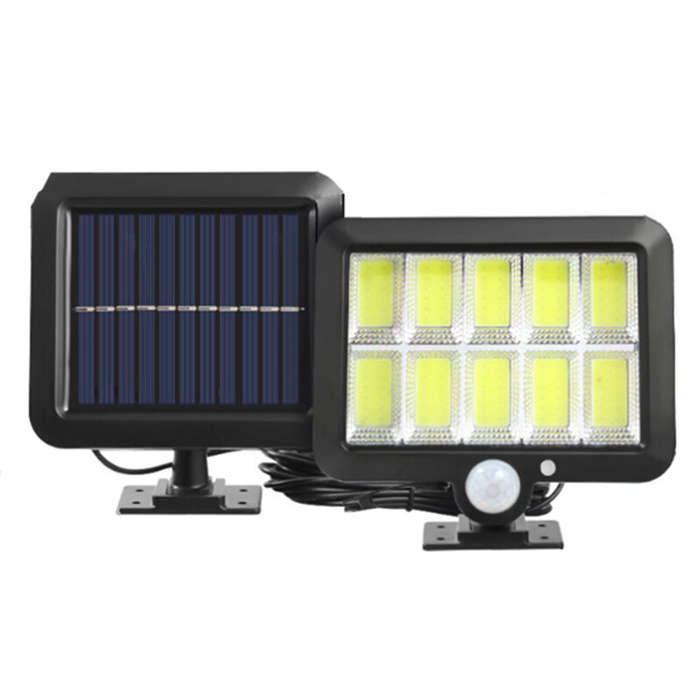 S - 108 COB Solar Light Outdoors LED Solar Powered Waterproof Street Security Lamp for Garden Garage