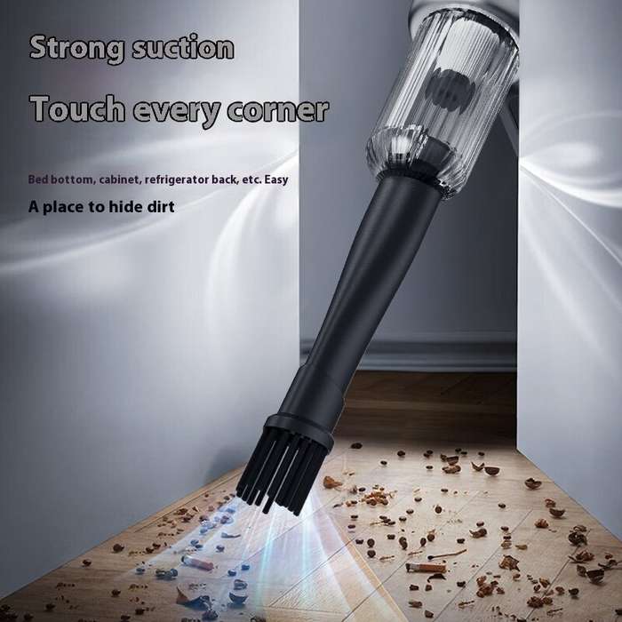 Black - 2 In 1 Blowing Suction Vacuum Cleaner Household Vacuum Cleaner Wireless Car Vacuum Cleaner P