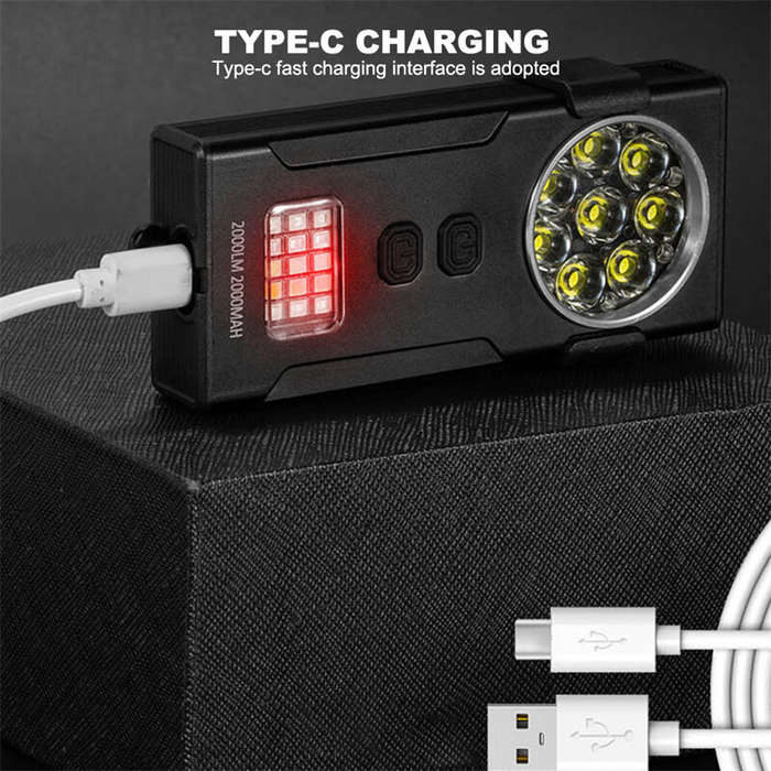M - Ultra Bright Mini Rechargeable Head Lamp LED Clip-on Cap Light Waterproof Headlamp for Fishing C