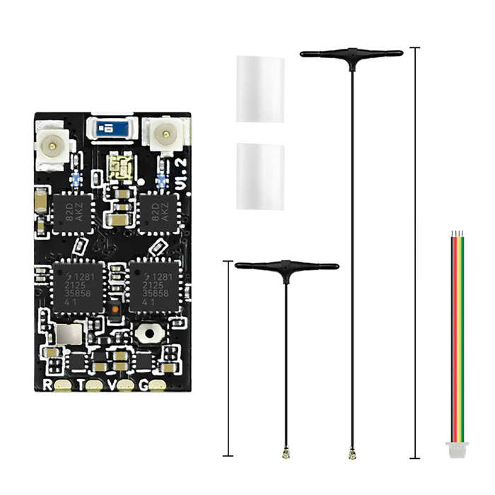 2.4GHz Dual RX & 80mm*2 - SEQURE 2.4GHz Dual RX True Diversity Dual Antenna Long Range High Refresh