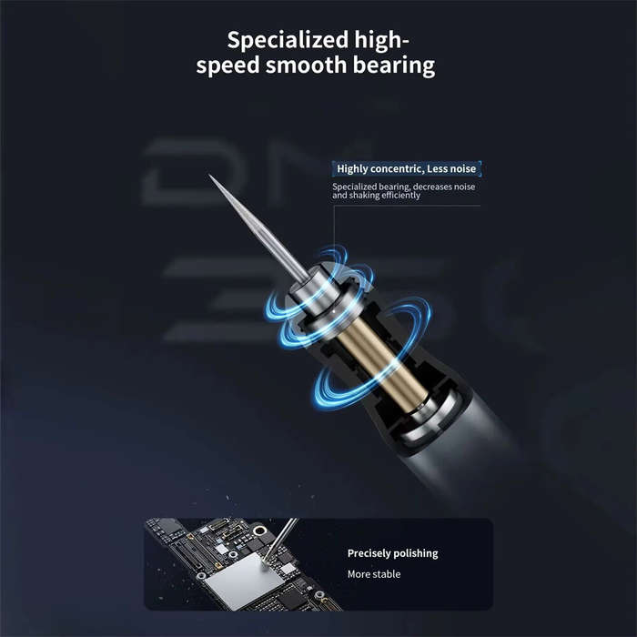 Black - Electric Polish Pen Portable ReChargeable Grinder Mobile Phone PCB Screen Mainboard Repair I
