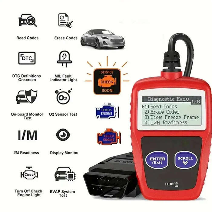 #1 - MS309 OBD2 Can Bus Engine Reader Car ATVFault Diagnostic Instrument OBD2 Clear Fault Code Diagn