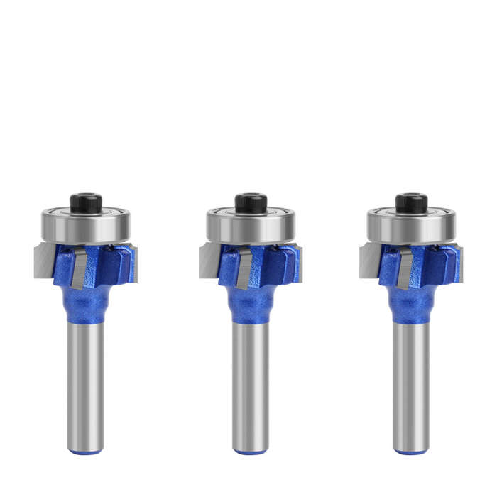 8xR3 - LAVIE 8mm Shank high quality 4 flutes Router Bit set woodworking milling cutter R1 R2 R3 Trim