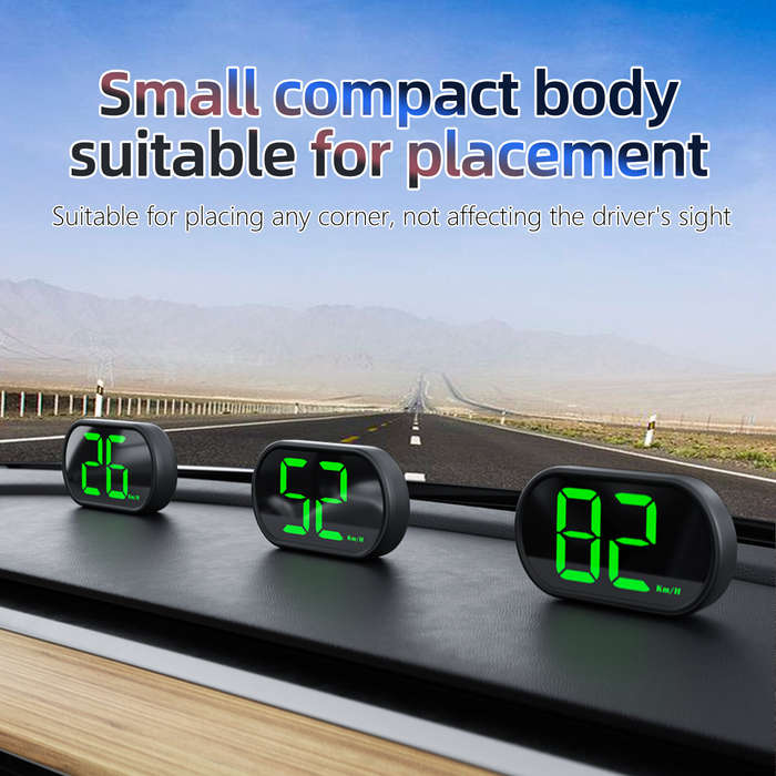 MPH - X2 Car HUD Head-up Display Car Beidou GPS Multi-function Speedometer Portable Display Head-up
