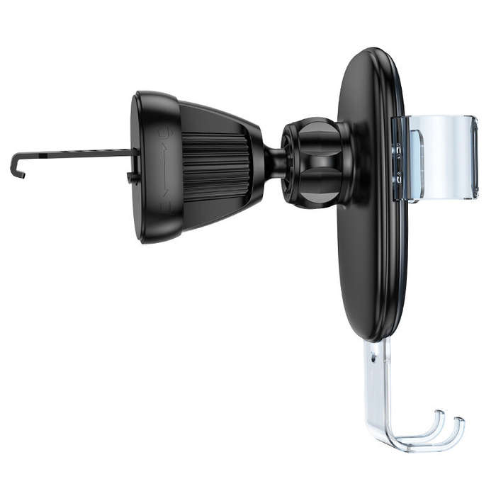 Grey - HOCO H7 Car Air Outlet Mobile Phone Holder Applicable to 4.7-7 inches Mobile Phone