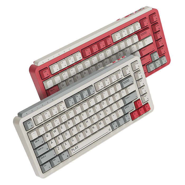 White - XIAOMI MIIIW ART Z830 83 keys RGB Mechanical Gaming Keyboard Tri-mode Gasket Structure Hot S