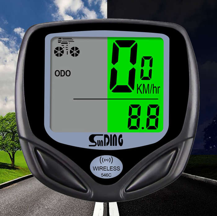 Sunding SD-546C Bike Computer Wireless Stopwatch Bicycle Speedometer Computers Bike Cycling Digital