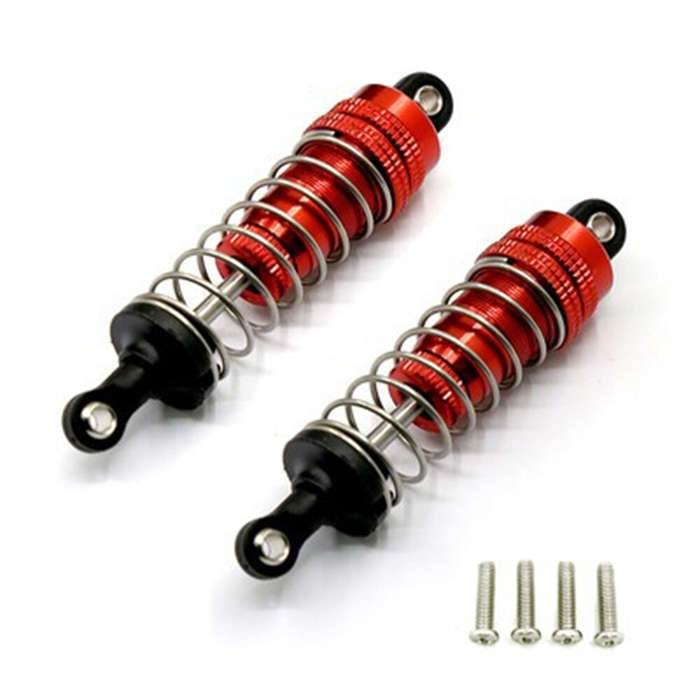 Blue - 2pcs Upgraded Front Rear Shock Absorber For MJX 16207 16208 16209 16210 RC Car Parts